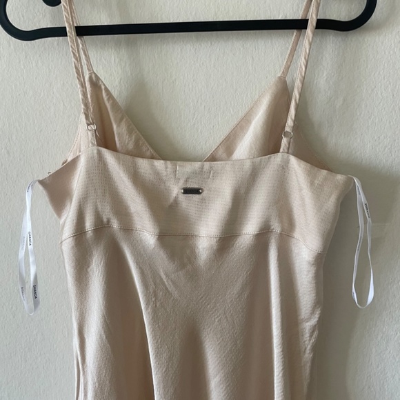 Long Satin Dress - Champagne Sz S - Picture 8 of 15